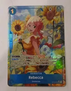 Rebecca OP15-053 Alternate Art Foil Borderless NM One Piece TCG Super Rare Card - Image 1