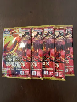 One Piece The Best Vol. 2 PRB-02 Five 5 Premium Booster Packs Lot English A - Image 1