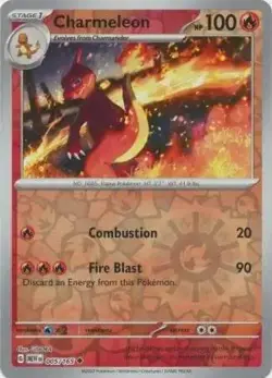 Charmeleon 005/165 Reverse Uncommon 151 English Pokemon Cards - Image 1