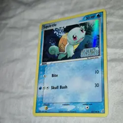 Squirtle Holo Crystal Guardians 63/100 Pokemon Card - Image 2