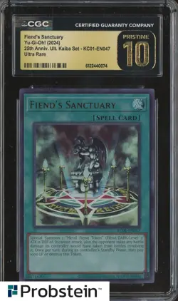 2024 Yu-Gi-Oh! 25th Anniversary Kaiba #KC01-EN046 Card of Demise CGC 10 PRISTINE - Image 1