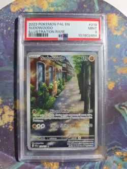 PSA 9 MINT Sudowoodo IR Illustration Rare 219/193 Paldea Evolved Pokemon Card - Image 1