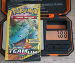 7.88g Pokemon TCG Team Up Mini Booster Pack 3 Card Celebi Venusaur Art Sealed - Image 1