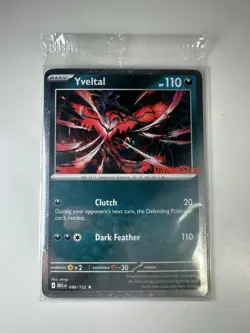 Pokemon TCG Yveltal Card Mega Evolutions GameStop Exclusive Promo Sealed - Image 1