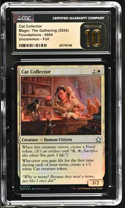 CAT COLLECTOR Foundations Foil CGC 10 Pristine MTG [Nostalgium] - Image 1