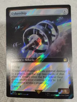 MTG: Cybership (Extended Art) (Surge Foil) Universes Beyond: Doctor Who Foil - Image 1