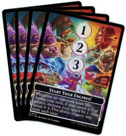 x4 Start Your Engines! / Max Speed - Doubled-Sided Token - Aetherdrift - MTG - Image 1