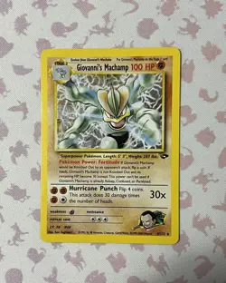 Pokemon Giovanni's Machamp - 6/132 - Holo Rare - LP - Image 1