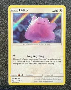 Ditto Holo 17/18 Detective Pikachu Sun & Moon LP+ - Image 1