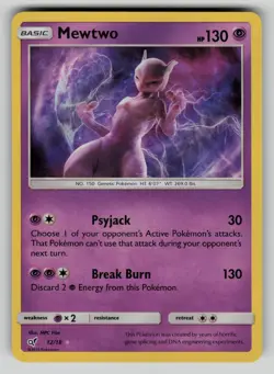 Mewtwo 12/18 Rare Ultra Detective Pikachu Pokemon LP - Image 1