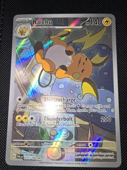 Pokemon Raichu 211/193 Sv02 Paldea Evolved Illustration Rare Holo - Image 1