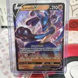 Pokemon Lucario V 27/73 Champions Path Ultra Rare Holo 210HP Card NM/M - Image 1