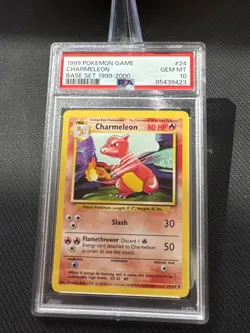 1999 Pokemon TCG Base Set Charmeleon #24 PSA 10 - Image 1