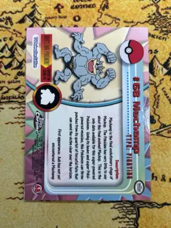 Pokemon 2000 Topps Chrome Pokemon Series 1 #68 Machamp Pokemon T.V. NM - Image 2
