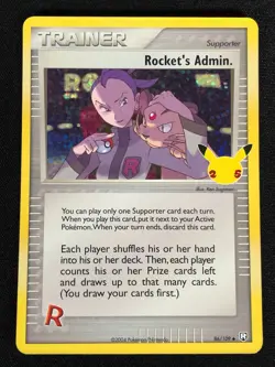 Pokemon Rocket's Admin 86/109 Holo 25th (NM) - Image 1