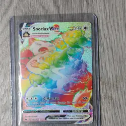 Pokemon Snorlax VMAX Secret Rare Full Art Holo 206/202 Sword & Shield - Image 1