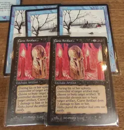 mtg THE DARK Vintage Magic Lot Fountain of Youth Flood Curse Artifact Merfolk - Image 2