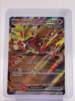GOUGING FIRE EX 2024 POKEMON TEMPORAL FORCES DOUBLE RARE 038/162 Q4561 - Image 1