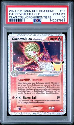 7983 Gardevoir ex 2021 Pokemon Sword & Shield Celebrations #93 Classic PSA 10 - Image 1