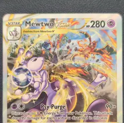 Pokemon Mewtwo VSTAR Crown Zenith Galarian Gallery Ultra Rare Holo GG44/GG70 - Image 4