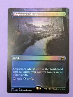 MTG Magic: Innistrad: Midnight Hunt: Shipwreck Marsh Borderless #285 Rare - NM - Image 1