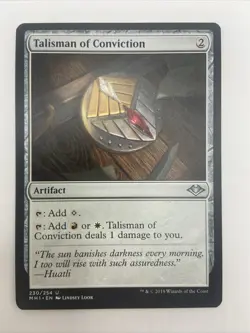 1x MTG Talisman of Conviction - Modern Horizons (MH1) #230-NM - Image 1