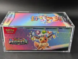 Pokemon SV8.5 Prismatic Evolutions Sealed Booster Bundle Display Case W/Acrylic - Image 4
