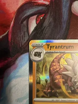 Pokemon TCG Tyrantrum Holo Rare Pre Release Stamped Promo NM - Image 2