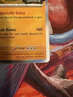 Pokemon TCG Tyrantrum Holo Rare Pre Release Stamped Promo NM - Image 4