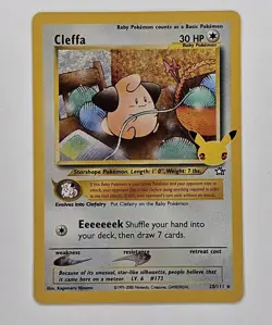 Cleffa 20/111 Celebrations 25th Anniversary Holo Classic Collection Pokemon NM - Image 1
