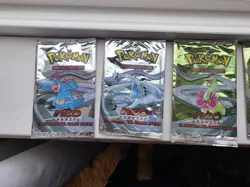 🔥⚡ SET OF 4 EMPTY POKEMON NEO GENESIS BOOSTER WRAPPERS ⚡🔥💎 Vintage 2000 WO - Image 1