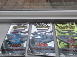🔥⚡ SET OF 4 EMPTY POKEMON NEO GENESIS BOOSTER WRAPPERS ⚡🔥💎 Vintage 2000 WO - Image 4