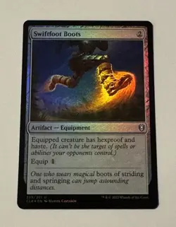 MTG Swiftfoot Boots - Commander Legends: Battle for Baldur's Gate FOIL NM - Image 1