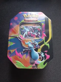 SEALED Mega Charizard X ex Tin Pokemon TCG Mega Evolution Phantasmal Flames - Image 1