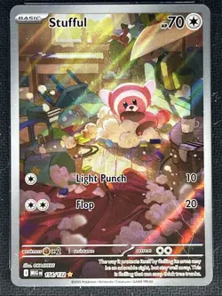 2025 Pokemon Mega Evolutions Illustration Rare ** STUFFUL ** #154/132 💎TAG 10💎 - Image 2
