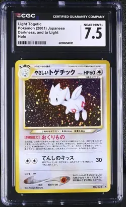 CGC 7.5 DARK SCIZOR 212 SWIRL & LIGHT TOGETIC 176 DARKNESS AND TO LIGHT POKEMON - Image 5