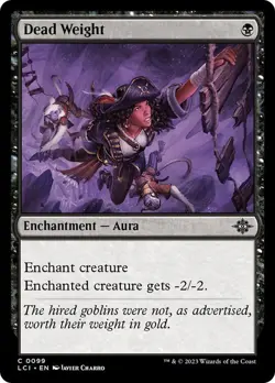 Dead Weight 99 LCI Aura Black Enchantment 2023 Foil MTG Charro Common - Image 1