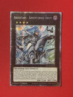 Yugioh! Argostars - Adventurous Arion DUAD-EN045 Starlight RareNM - Image 1