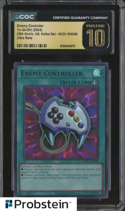 2024 Yu-Gi-Oh! 25th Anniversary Kaiba EN049 Enemy Controller CGC 10 PRISTINE - Image 1