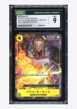 One Piece CGC 9 Basil Hawkins R Alternate Art 2025 OP10-109 PRB02 Japanese - Image 1