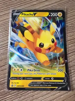 Pokemon TCG SWSH285 Promo Holo Pikachu V SWSH: Sword & Shield Promo Cards NM/M - Image 1
