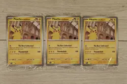 3x Pikachu At The Museum Oversized Pokemon Card. Pokemon TCG. Brand New & Sealed - Image 1