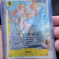 One Piece CCG Nami EB03-053 6000 Power Super Rare Character Card - Image 1