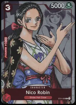 Nico Robin - (Alternate Art) PR One Piece Promotion Cards ST01-008 NMFoil - Image 1
