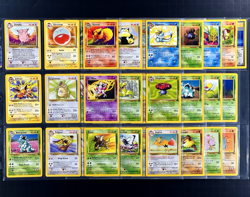 1999 Pokemon JUNGLE Set COMPLETE Unlimited Edition NON HOLO Cards #17-64 Rare NM - Image 1