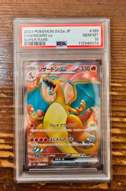 PSA 10 Charizard ex SR Super Rare 185/165 Japanese sv2a Pokemon Card Game 151 - Image 1
