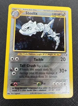 Pokemon TCG Steelix Neo Genesis Holo Unlimited Rare Card 15/111 - Image 2
