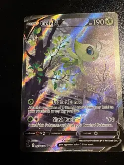 Pokemon TCG 2021 SWSH: Fusion Strike Celebi V Full Art Ultra Rare Card 245/264 - Image 1