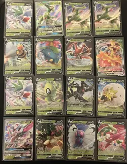 Pokemon Green Card Lot- 16 Cards: V, VMAX, GX. Great For Binder Pages! - Image 1