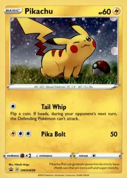 Pikachu General Mills Holofoil Promo Miscellaneous Cards & Products SWSH039 b002 - Image 1